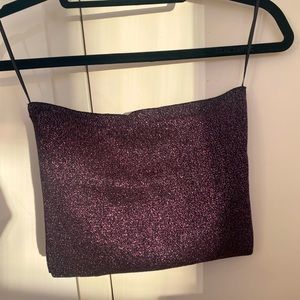 Zara sparkly knit top